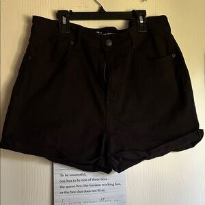 No Boundaries High Waist Black Shorts